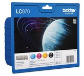 BROTHER inkoustová náplň LC-970 VALBP/ multipack/ Černá + tři barvy