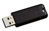 VERBATIM Flash disk Store \'n\' Go PinStripe/ 128GB/ USB 3.0/ černá