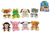 PLYŠ  Zvířátka 8 druhů 15 cm sedící *PLYŠOVÉ HRAČKY*