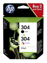 HP originální ink sada HP 304 (CMYK, 100/120str.) pro HP Deskjet 3720, 3721, 3722, 3723, 3724, 3725, 3755
