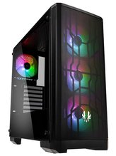 BitFenix skříň Nova Mesh TG / ATX / 4x120mm / USB 3.0 / ARGB / tvrzené sklo / černá