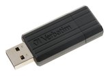 VERBATIM Flash disk Store \'n\' Go PinStripe/ 64GB/ USB 2.0/ černá