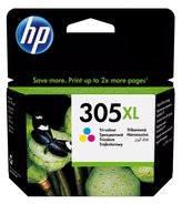 HP inkoustová kazeta 305XL (CMY originál) pro - DeskJet 2300, 2710, 2720, DeskJet Plus 4100, ENVY 6000, ENVY Pro 6400