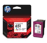 HP inkoustová kazeta 651 Tri-color C2P11AE originál