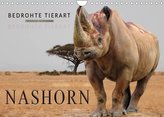 Bedrohte Tierart - Nashorn (Wandkalender 2022 DIN A4 quer)