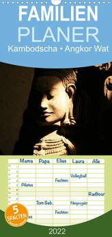 Kambodscha . Angkor Wat - Familienplaner hoch (Wandkalender 2022 , 21 cm x 45 cm, hoch)