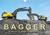 Bagger - kraftvolle Arbeitsmaschinen (Wandkalender 2022 DIN A4 quer)