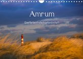 Amrum - Eine farbenfrohe Insellandschaft (Wandkalender 2022 DIN A4 quer)