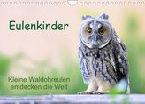 Eulenkinder - Kleine Waldohreulen entdecken die Welt (Wandkalender 2022 DIN A4 quer)