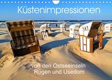Küstenimpressionen von den Ostseeinseln Rügen und Usedom (Wandkalender 2022 DIN A4 quer)