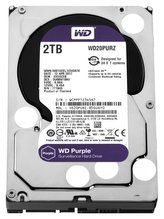 WD PURPLE 2TB / WD20PURZ / SATA 6Gb/s / Interní 3,5\" / 5400rpm / 64MB