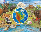 Výukové puzzle Zvířata Severní Ameriky