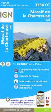 Massif Chartreuse Sud 1:25 000
