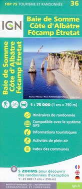 Baie de Somme Côte d\'Albatre 1:75 000