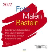 Foto-Malen-Basteln Bastelkalender weiß groß 2022