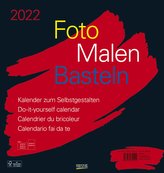 Foto-Malen-Basteln Bastelkalender schwarz groß 2022