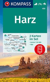 KOMPASS Wanderkarte Harz 1:50 000