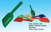 Kupecká lopatka plast 24cm; 4 barvy od 12 měsíců - 1 kus