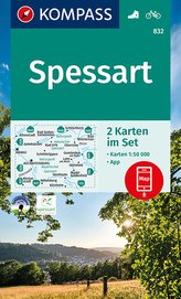 KOMPASS Wanderkarte Spessart 1:50 000