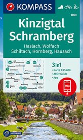 KOMPASS Wanderkarte Kinzigtal Schramberg, Haslach, Wolfach, Schiltach, Hornberg 1:25 000