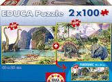 Puzzle Panorama Dinosauří svět