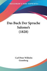 Das Buch Der Spruche Salomo\'s (1828)