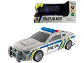 Policejní auto  na setrvačník, 17 cm, světlo, zvuk (čeština), na baterie
