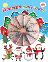  Vianočná maľovanka + 12 x farebné voskovsky