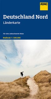 ADAC LänderKarte Deutschland Nord 1:500 000