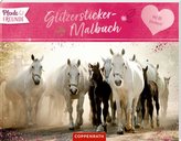Pferdefreunde - Glitzersticker-Malbuch
