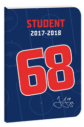 Školní diář student 2017/2018 - Jágr 68, modrý