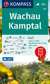 KOMPASS Wanderkarte Wachau, Kamptal 1:50 000