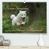 Kleine Samojeden - Eisbärchen Abenteuer im Märchenwald (Premium, hochwertiger DIN A2 Wandkalender 2022, Kunstdruck in Hochglanz)