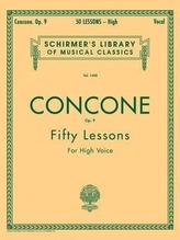 50 Lessons, Op. 9: Schirmer Library of Classics Volume 1468 High Voice