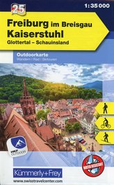 KuF Deutschland Outdoorkarte 25 Freiburg im Breisgau - Kaiserstuhl 1 : 35.000