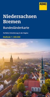 ADAC Bundesländerkarte Deutschland Blatt 03 Niedersachsen/Bremen 1:300 000