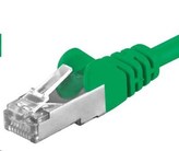 PREMIUMCORD Patch kabel CAT6a S-FTP, RJ45-RJ45, AWG 26/7 7m zelená