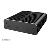 AKASA case Newton TN, fanless case, černá