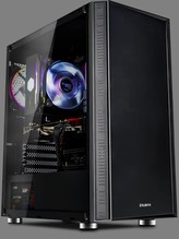 ZALMAN skříň R2 Black,  ATX bez zdroje, RGB