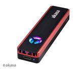 AKASA externí box Vegas SSD Mate, pro M.2 SATA/NVMe SSD, USB 3.2 Gen 2, 10Gb/s, RGB, hliník