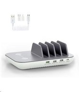 4smarts dobíjecí stanice Inductive Family Pro 50W  + 3ks nabíjecího kabelu s vyměnitelnými konektory