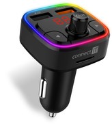 CONNECT IT CarRGB Bluetooth transmitter, 2xUSB+MicroSD, černá