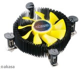 AKASA chladič CPU  AK-CC7118HP01 K25 pro Intel  LGA 775 a 115x, 75mm PWM ventilátor, pro mini ITX a micro ATX skříně