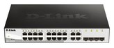 D-Link DGS-1210-20 20-port Gigabit Smart+ Switch, 16x GbE, 4x RJ45/SFP, fanless