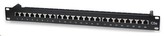 Intellinet Patch Panel, 19\", Cat5e, 24-Port, FTP, 1U, Black