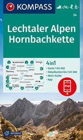 KOMPASS Wanderkarte Lechtaler Alpen, Hornbachkette 1:50 000  LZ bis 2026