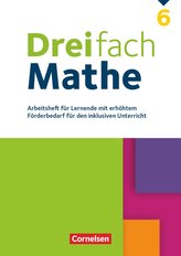 Dreifach Mathe 6. Schuljahr - Zu allen Ausgaben - Arbeitsheft mit Lösungen