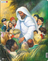 Puzzle MAXI - BIBLE - Ježíš s dětmi/32 dílků