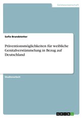 Präventionsmöglichkeiten für weibliche Genitalverstümmelung in Bezug auf Deutschland