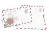 Přání A - Obálka “Airmail” retro /8,5x15cm